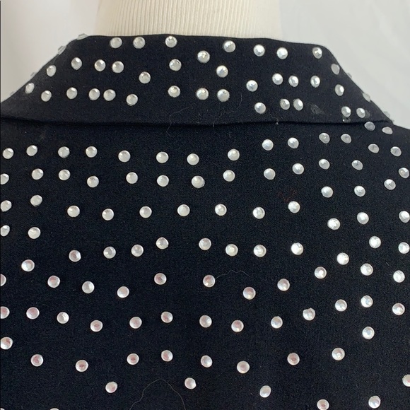 ✓ H&M EUC Bolero crop rhinestone jacket 4 black - Picture 5 of 16